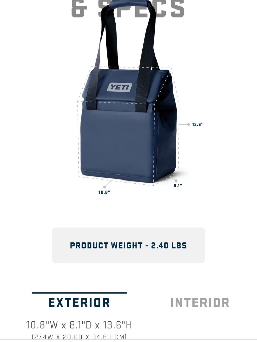 Yeti 14L RESCUE RED Insulated Tote - Picture 6 of 7